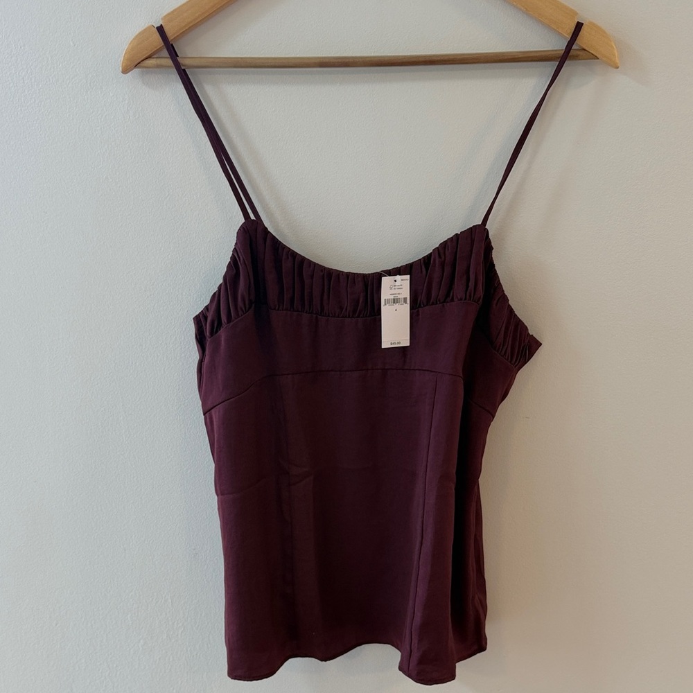 Banana Republic Burgundy Spaghetti Strap Camisole